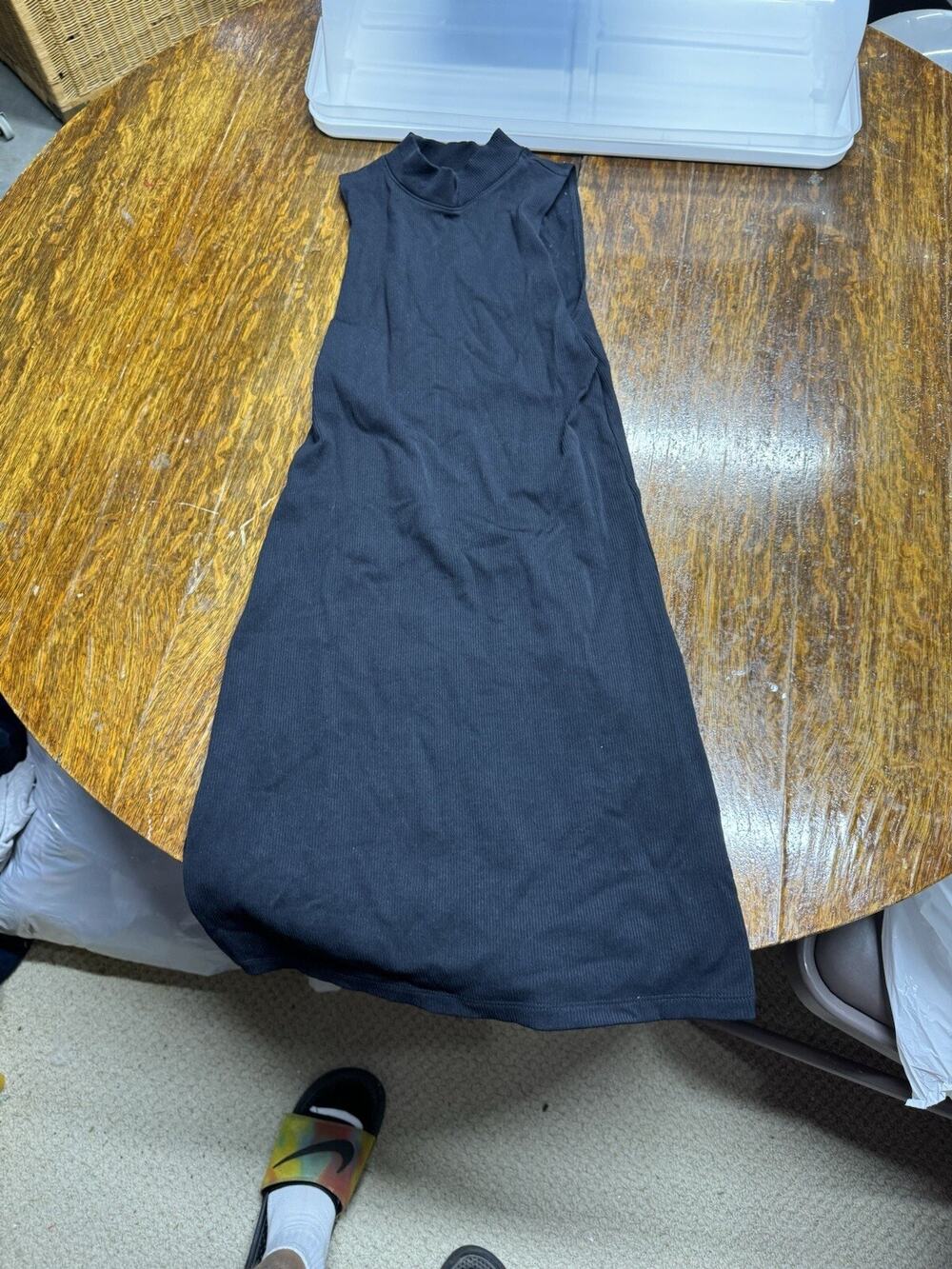 Abercrombie and Fitch Black Long Dress Size Medium Tall